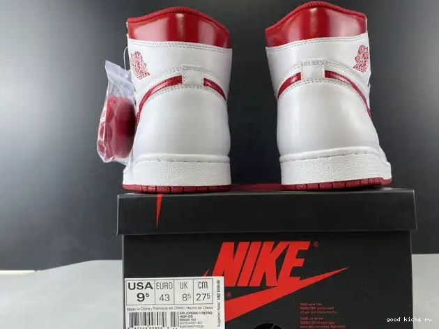 80% Off Sale (2017) Metallic 555088-103 Retro 1 Red Air Jordan 0414